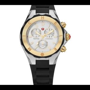 Michele Women's Tahitian Jelly Bean Black Chronograph 40mm Watch